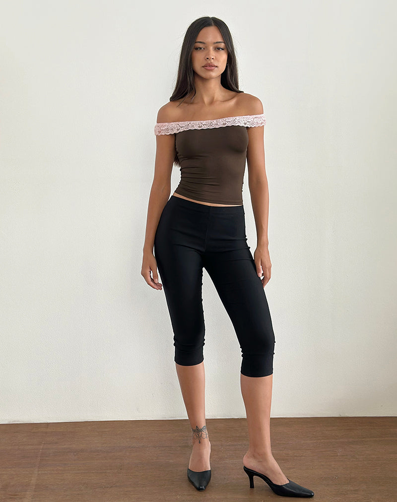 Image de Nesel Top in Brown Slinky Lace Pink