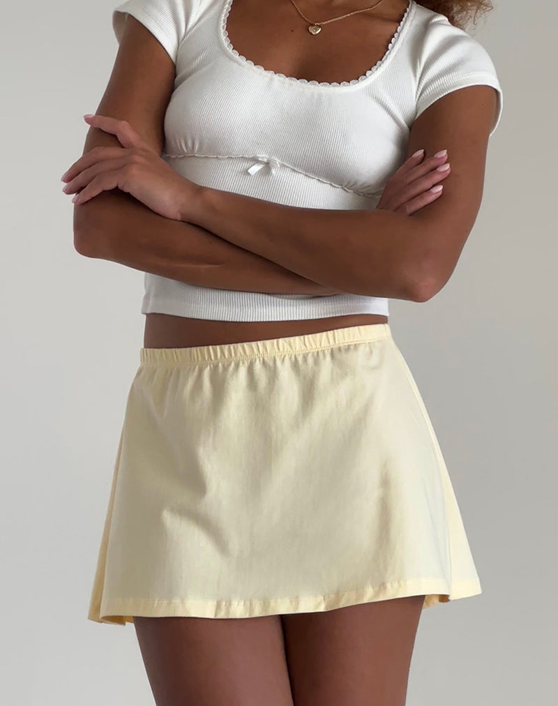 Image de la mini-jupe A-Line Nidya, Buttermilk