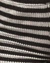 tricot à rayures noir blanc