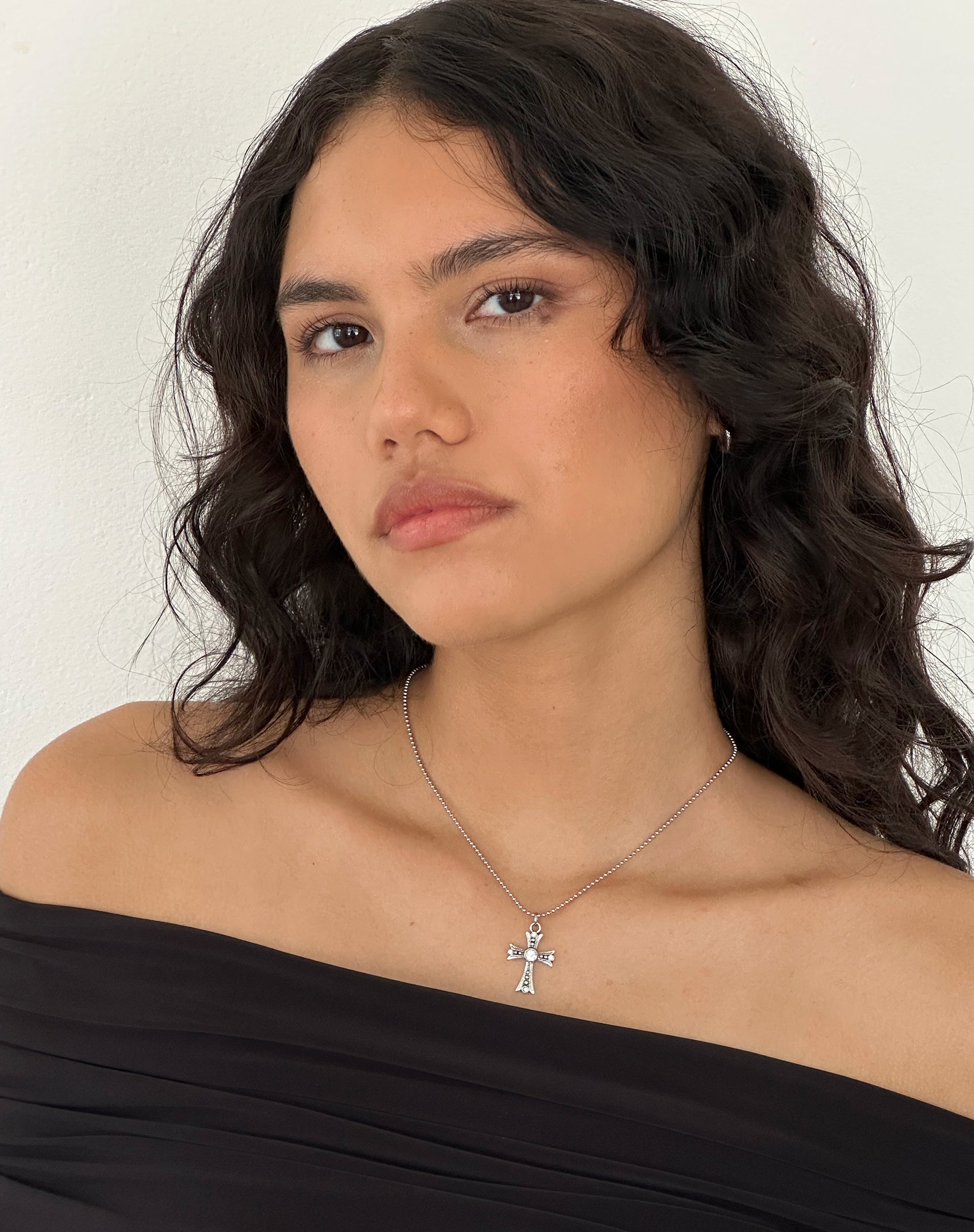 Image de Niki Collier Croix en argent Gemini Jewels