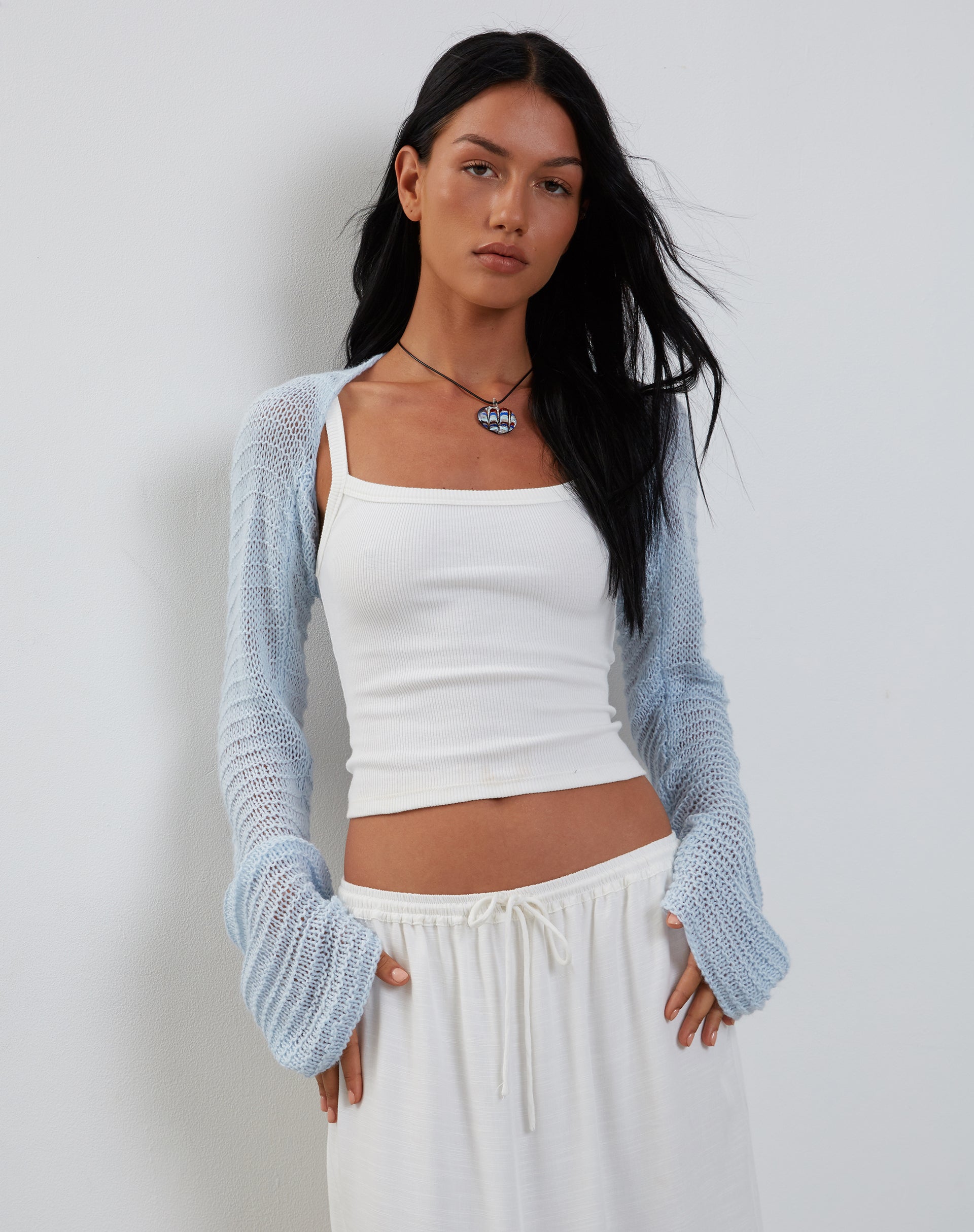 Image de Nobila Shrug Top in Baby Blue