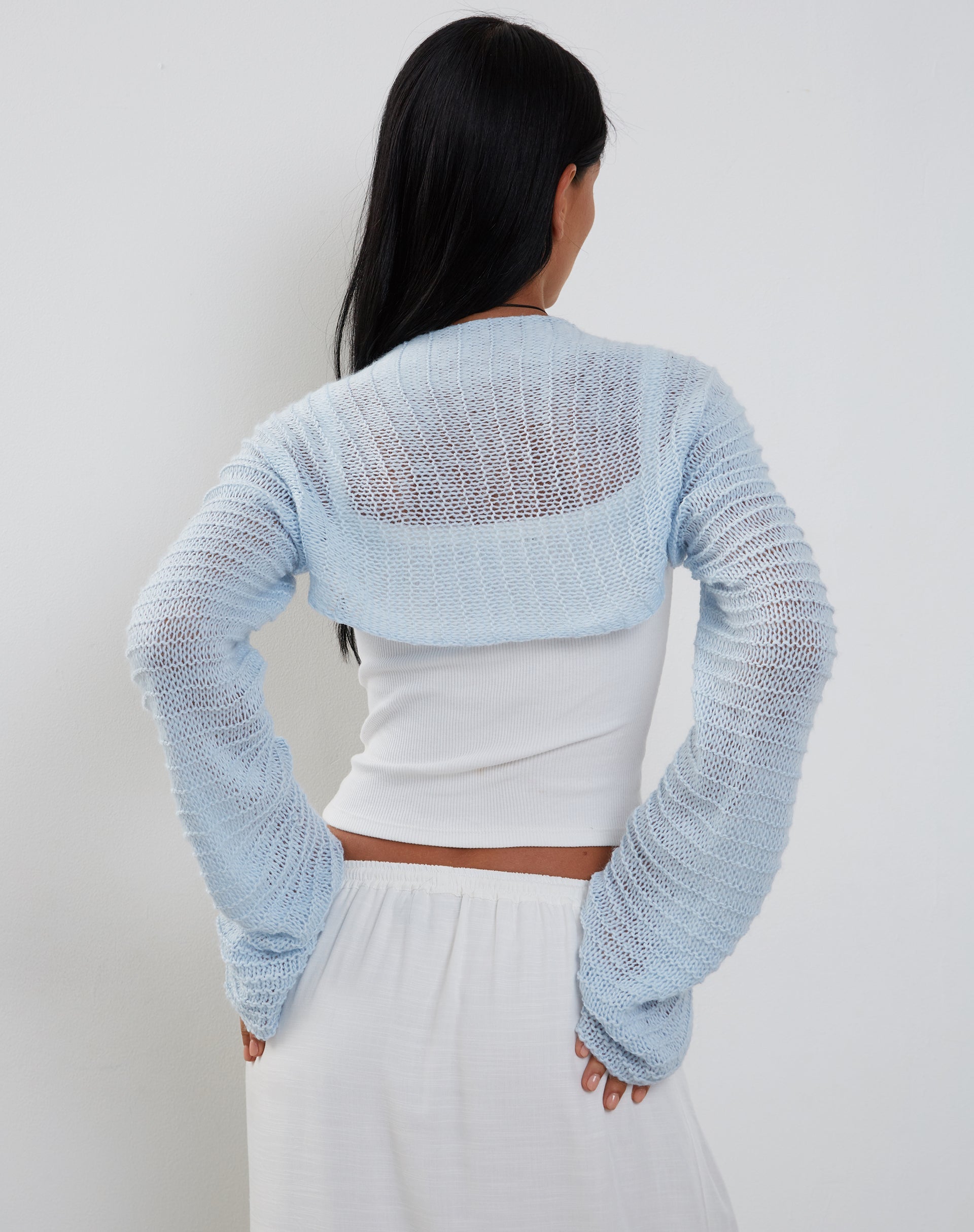 Image de Nobila Shrug Top in Baby Blue