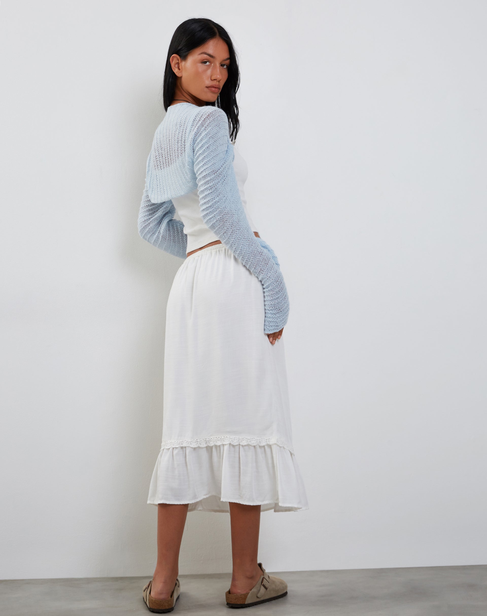 Image de Nobila Shrug Top in Baby Blue