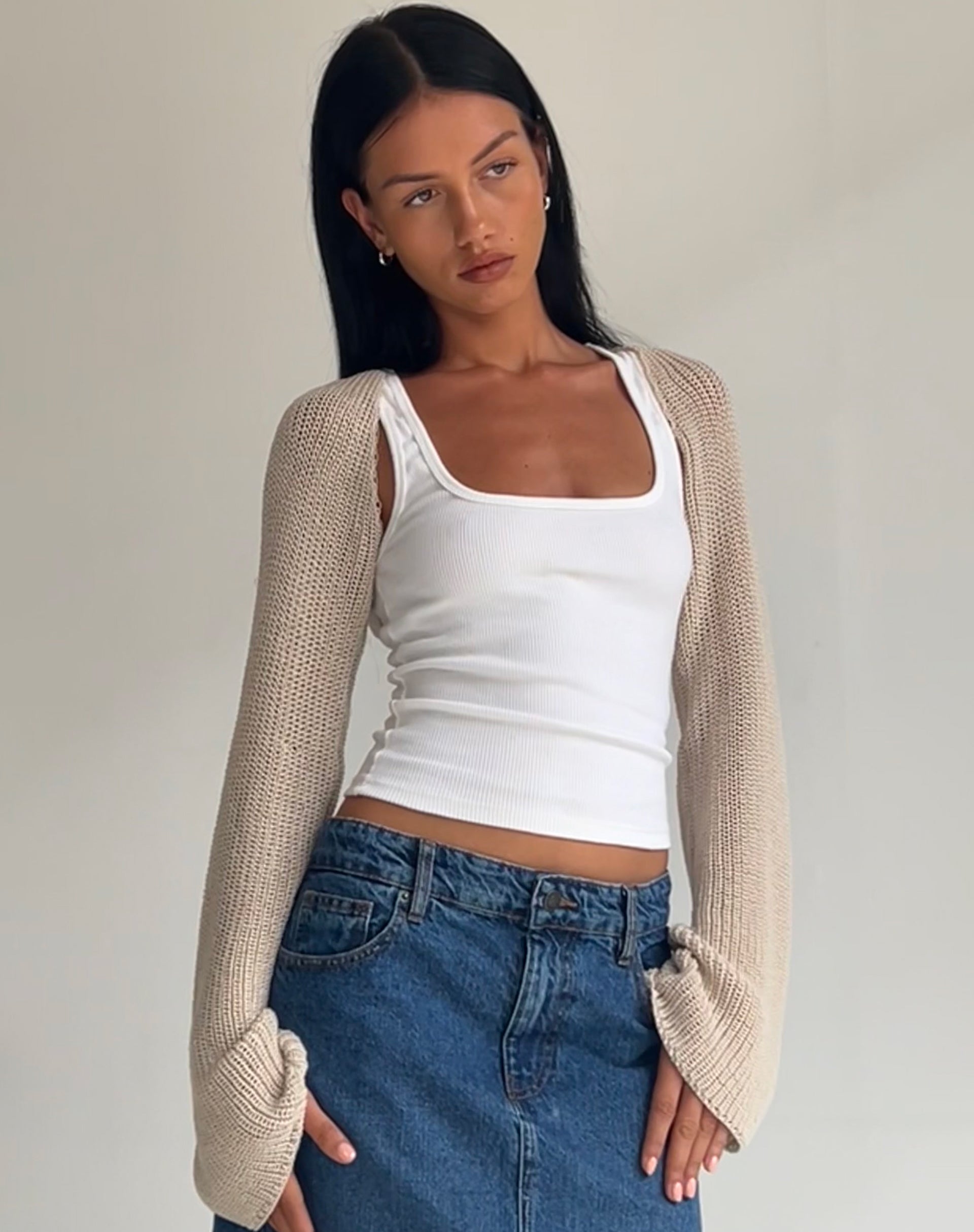 Image de Nobila Shrug Top in Natural
