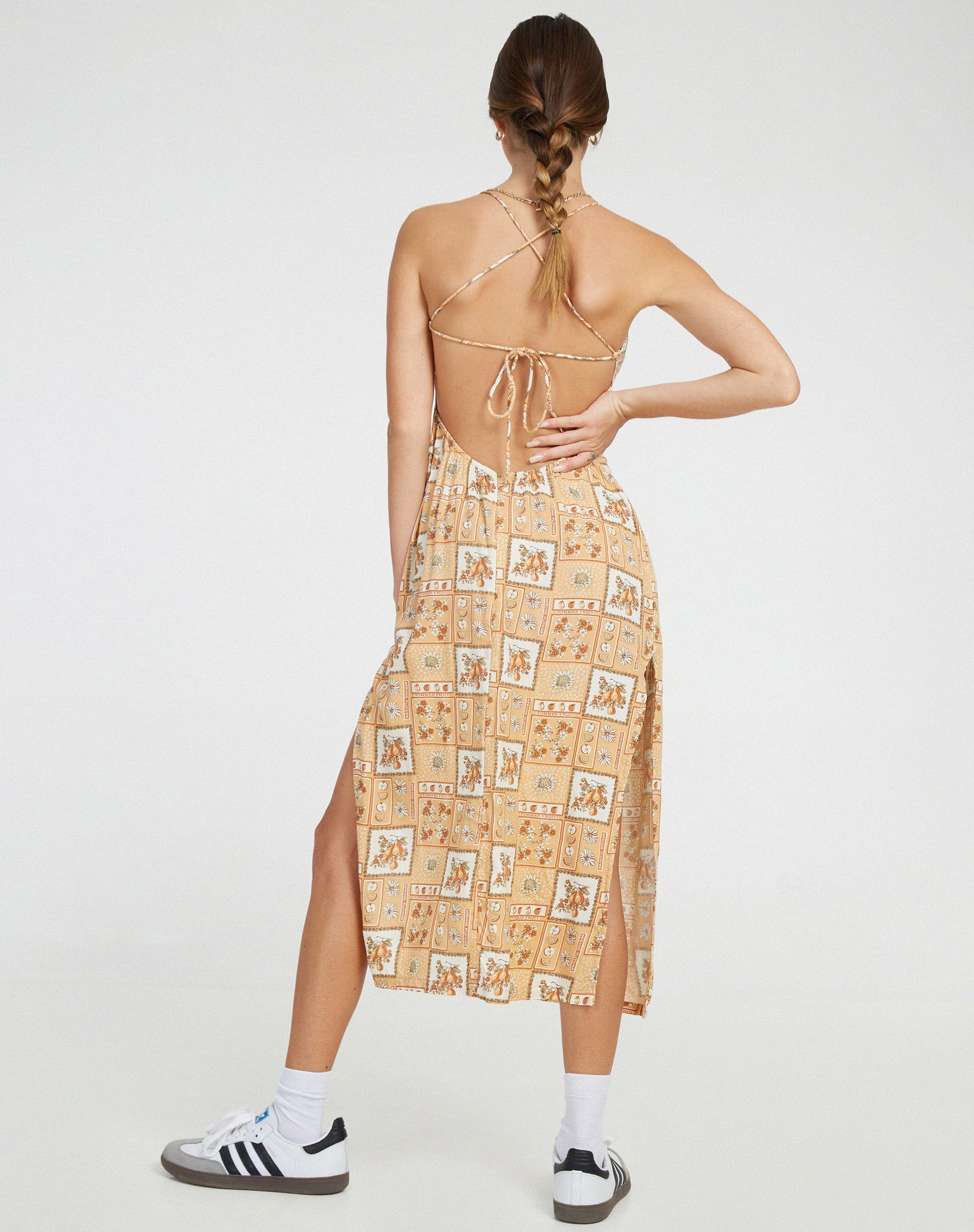 image de Nosita Midi Dress in Picnic Print Brown