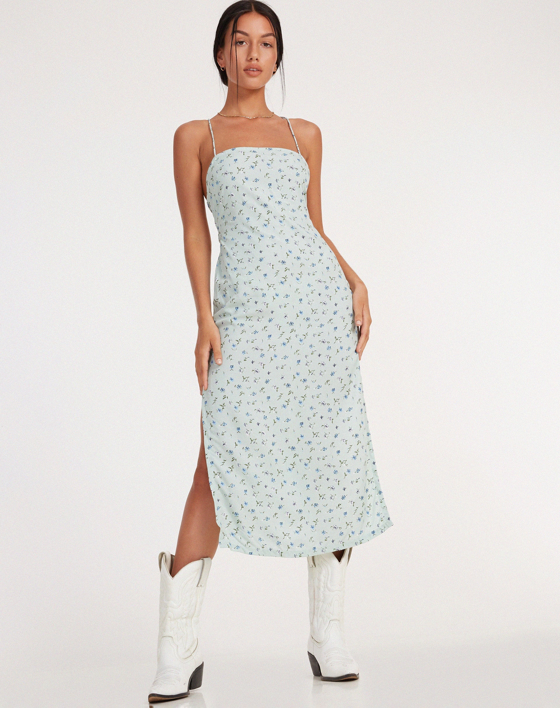 image de Nosita Midi Dress in Pretty Petal Green