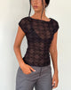 Image de Nova Top en noir Queen of Heart Flock