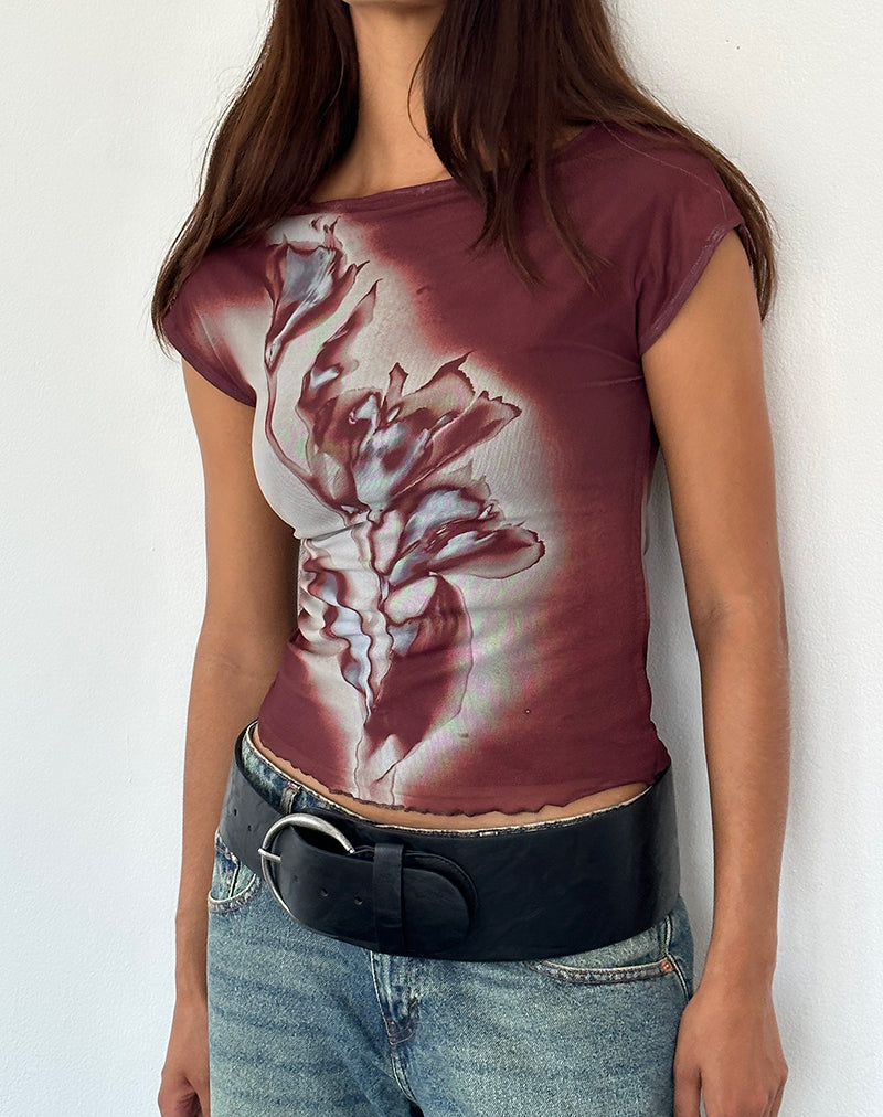 Image de Nova Top in Lumen Mesh Brown