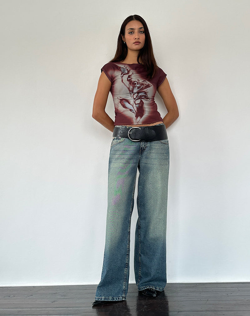Image de Nova Top in Lumen Mesh Brown