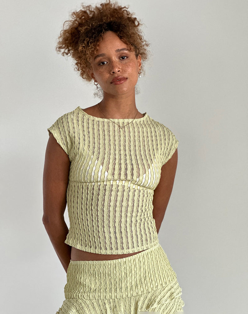 Image de Nova Top in Crinkle Sage