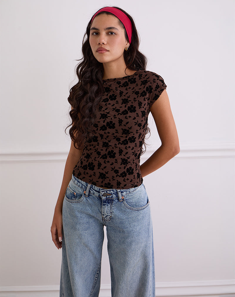 Top Nova en Garden Floral Brown