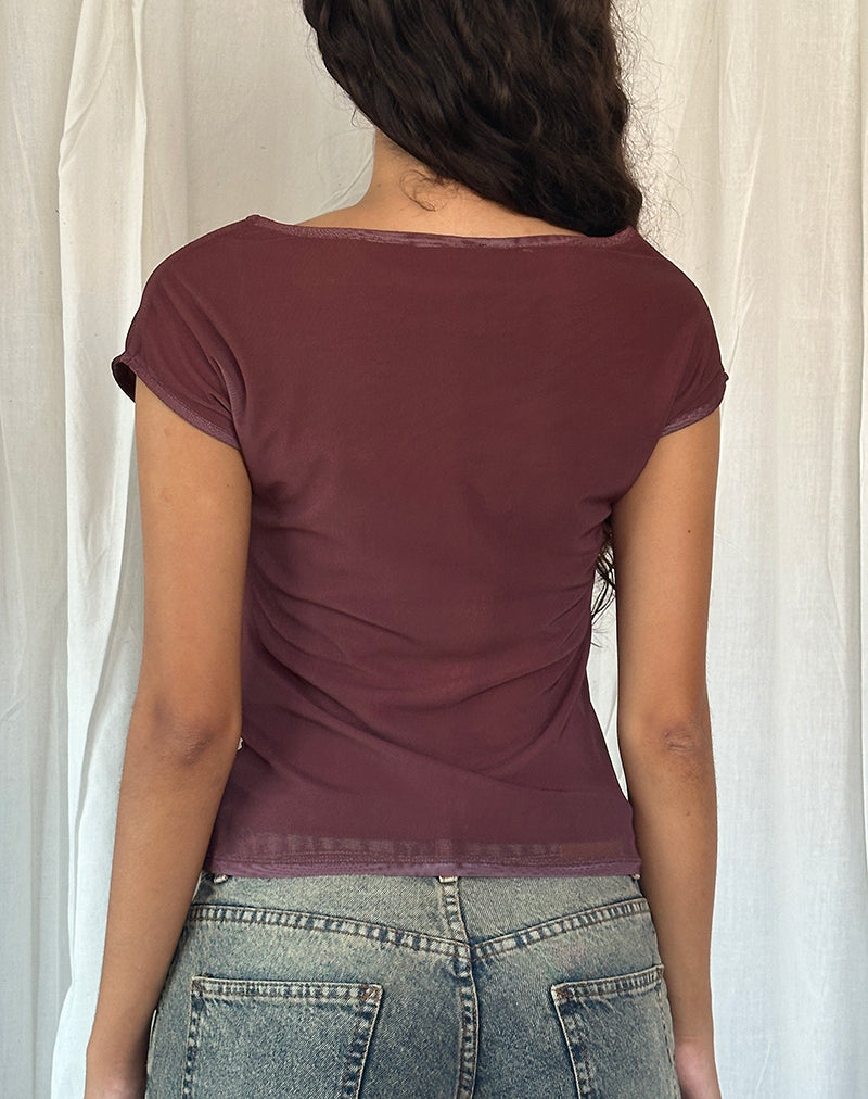Image de Nova Top in Lumen Mesh Brown