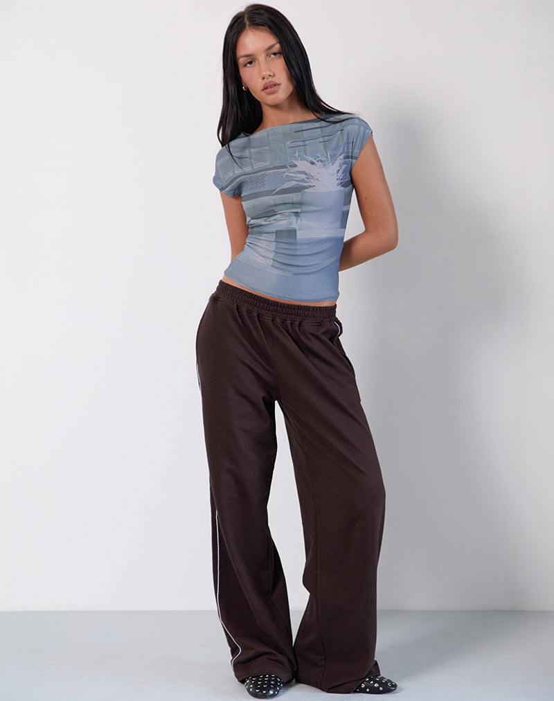 Image de Nova Top in Parlour Print Blue