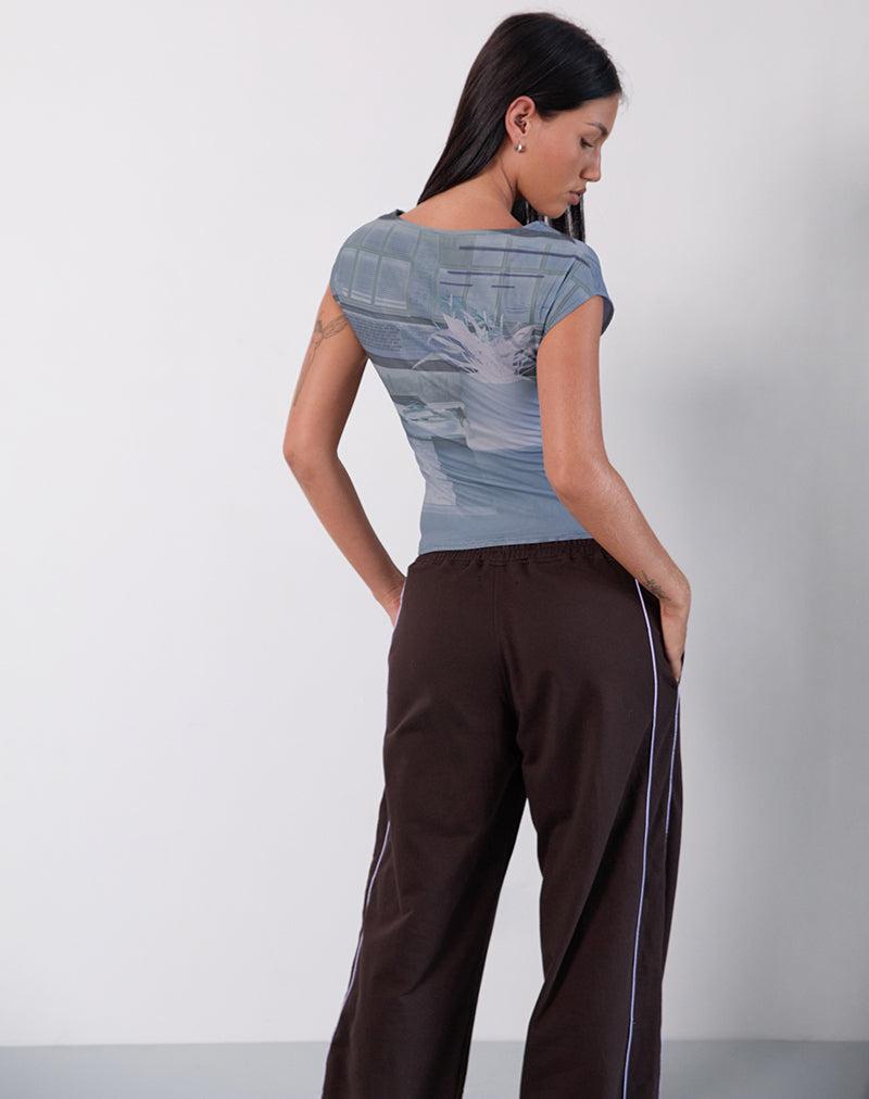 Image de Nova Top in Parlour Print Blue