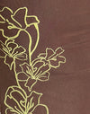 Mono Fleur Flock Marron
