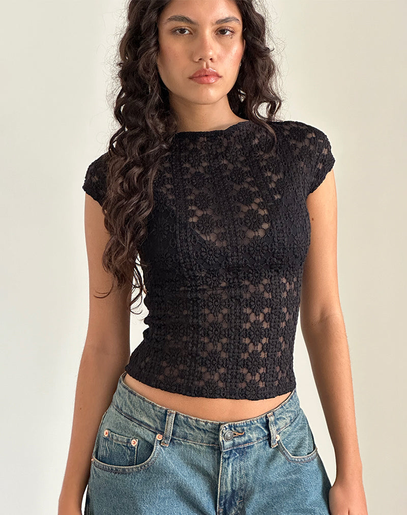 Image de Nova Top in Regal Lace Black