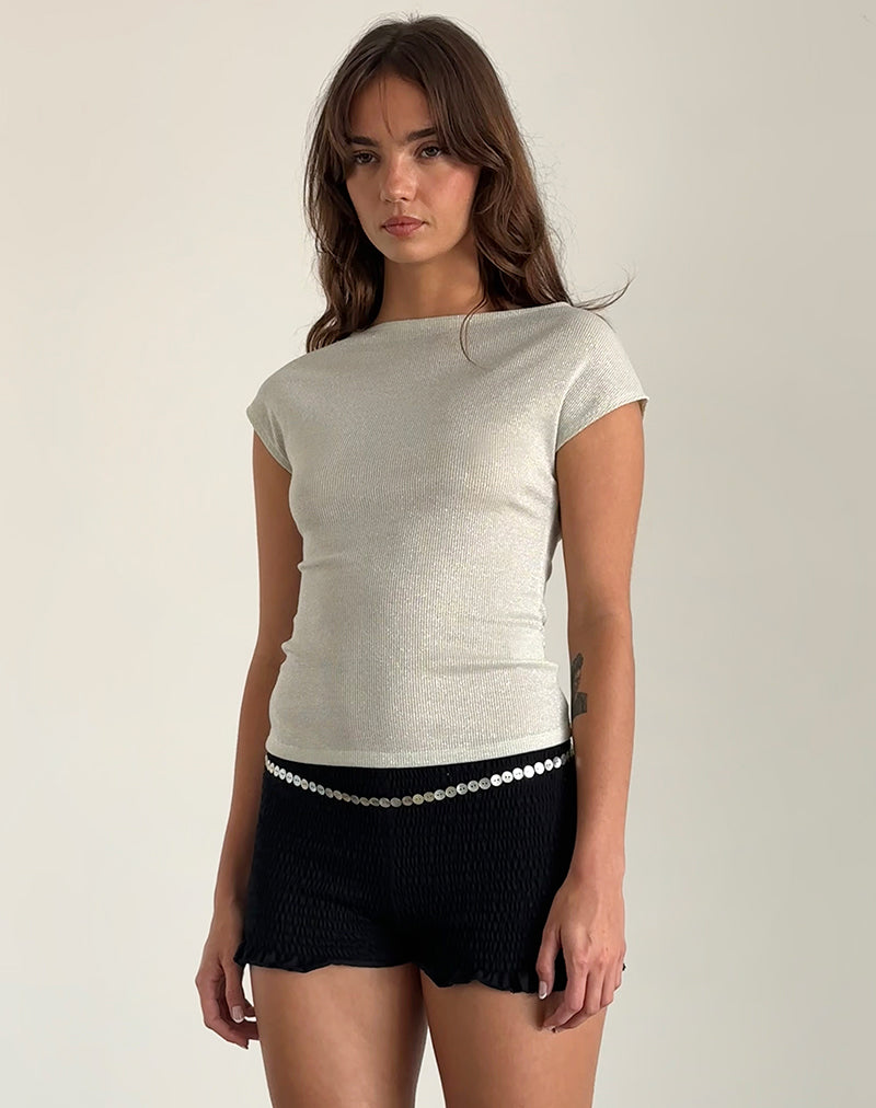 Image de Nova Top in Shimmer Rib Ivory