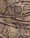 Impression de serpent marron