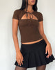 Image de Novalie Tie Front Top in Cocoa