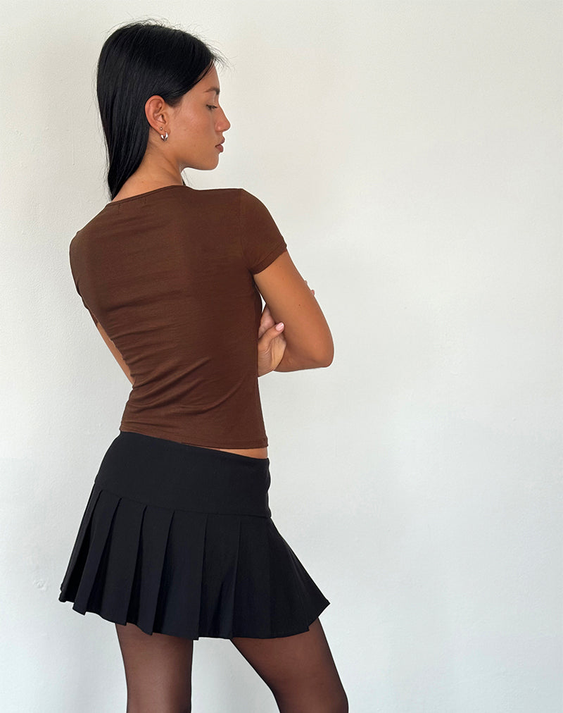 Image de Novalie Tie Front Top in Cocoa