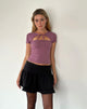 Image de Novalie Tie Front Top in Mauve