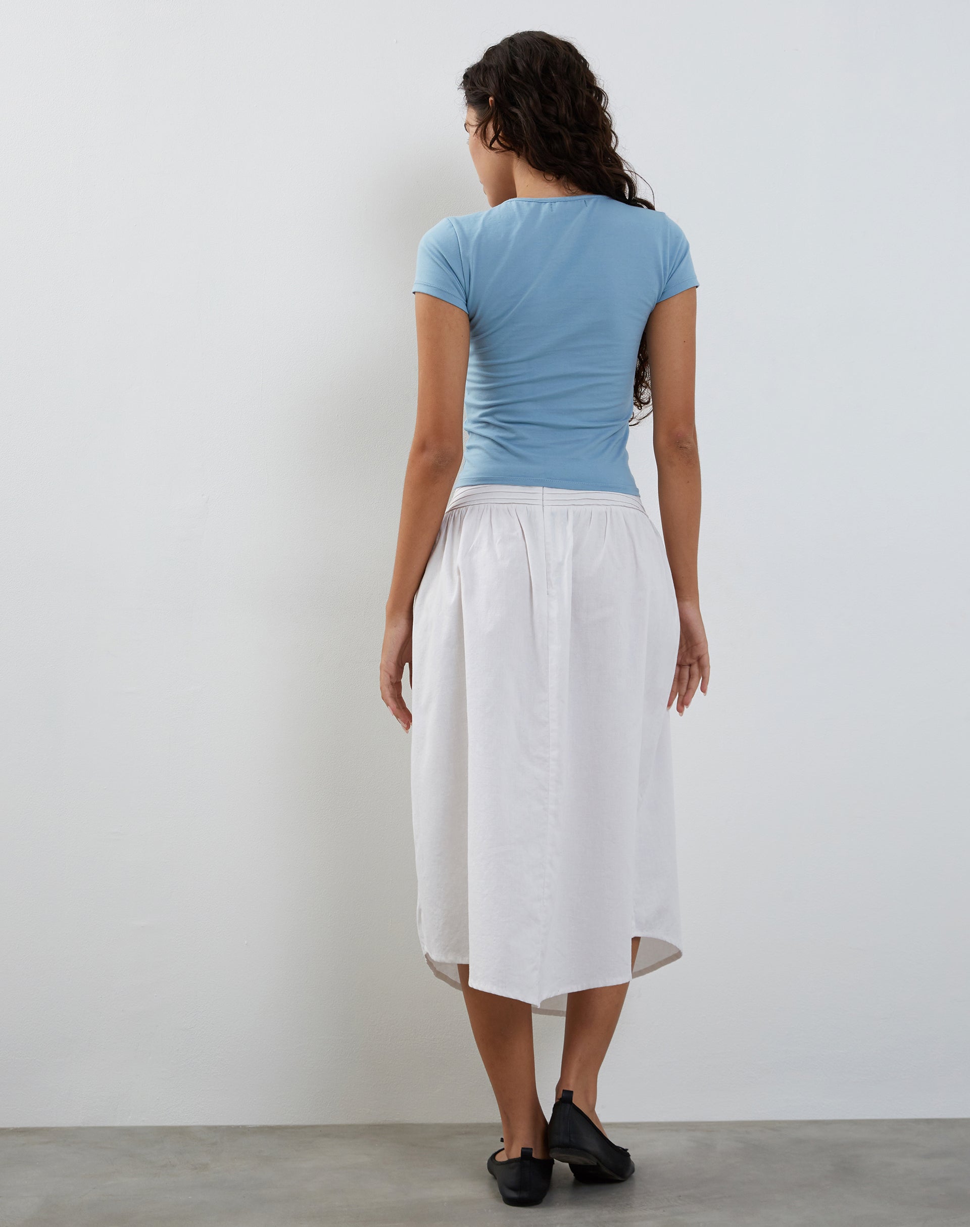 Image de Novalie Tie Front Top in Artic Ice Lycra