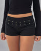 Image de Linaya Lace Up Hot Pant in Tailoring Black