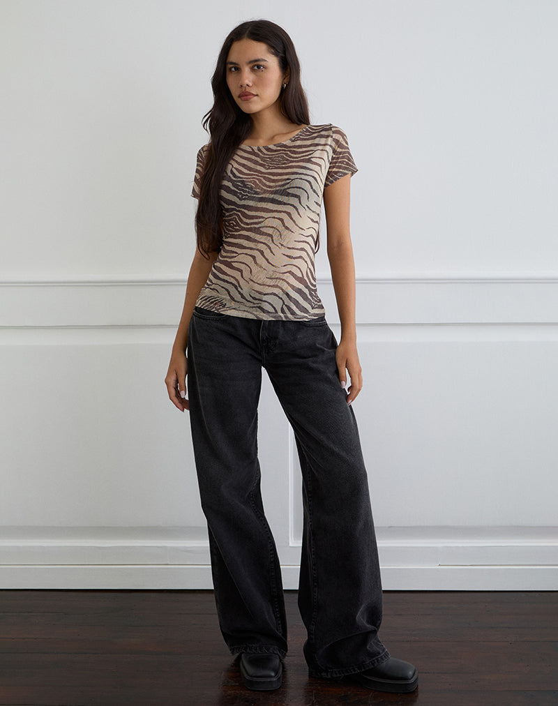 Image de Neko Top in Mesh Wild Animal Neutral