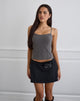 Image de Omaya Tailoring Corset Top in Charcoal
