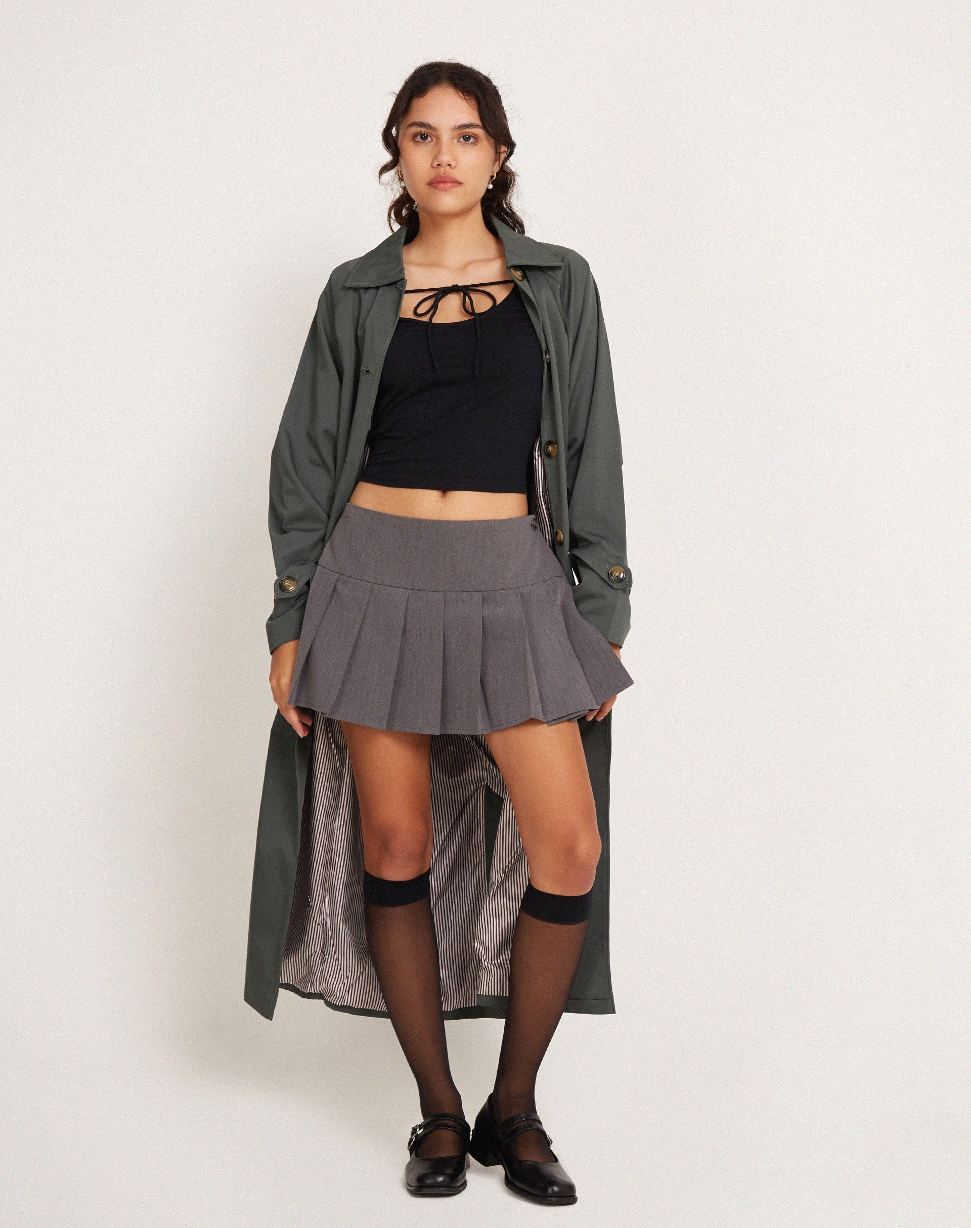 image de Olno Long Sleeve Top in Black