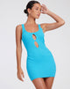 image de Ortaka Mini Dress in Rib Blue