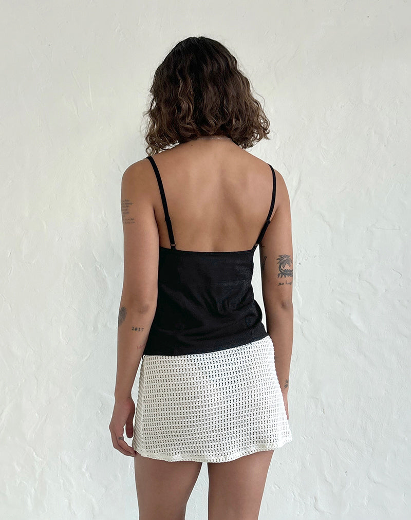 Image de la jupe Oruto en tricot Ivoire