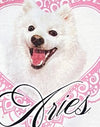 Blanc avec impression de l'animal de compagnie Motel Aries