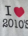 Gris Marl avec imprimé I Love 2010's