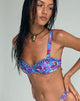 Image de Pafri Bikini Top in Washed Out Floral Purple