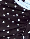 Polka noir et bleu