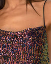 Drape Net Sequin Iridescent Burgundy