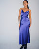 Image de Palasha Midi Dress in Satin Spectrum Blue