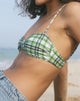 Image de Pali Bikini Top in Green Tartan