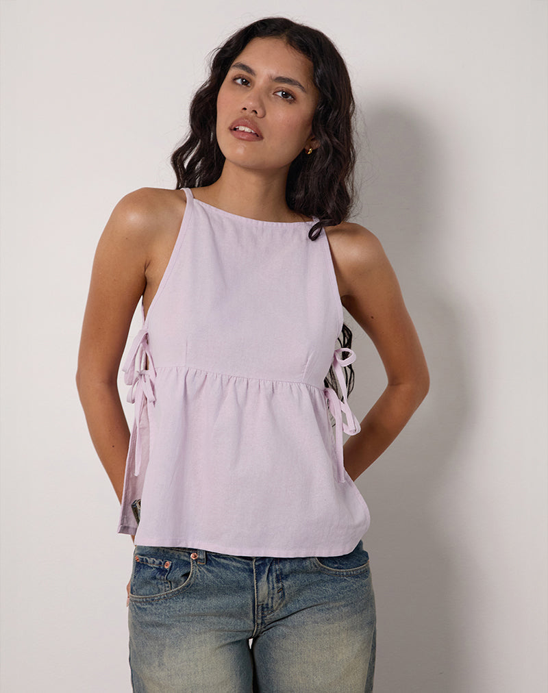 Image de Palsi Tie Side Top in Light Lilac