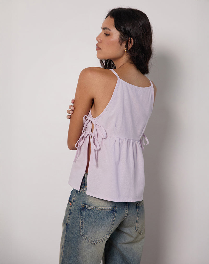 Image de Palsi Tie Side Top in Light Lilac