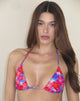 Image de Pami Bikini Top in Blurred Flower Blue and Pink