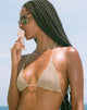 Image de Pami Bikini Top in Horizontal Stripe Yellow