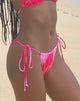 Image de Leyna Bas de bikini en aquarelle rose