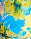 bleu aquarelle floral
