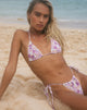 Image de Leyna Bikini Bottom in Bright Floral Orange and Purple