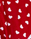 Coeur rouge et blanc