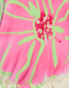 Ivoire avec fleur rose à l'aquarelle