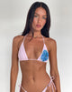 Image de Pami Bikini Top in Pink and Blue Watercolour Flower