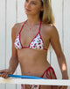Image de Pami Bikini Top in Cherries with Contrast Binding